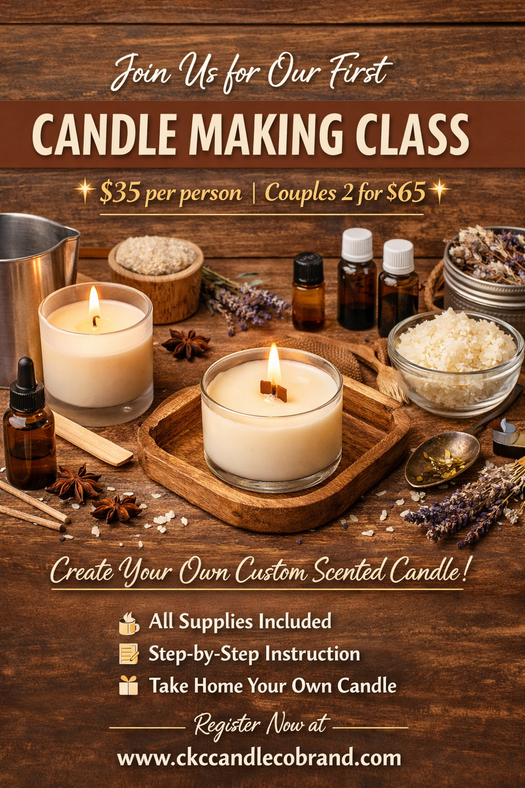 CKC Candles & More Candle Making Class
