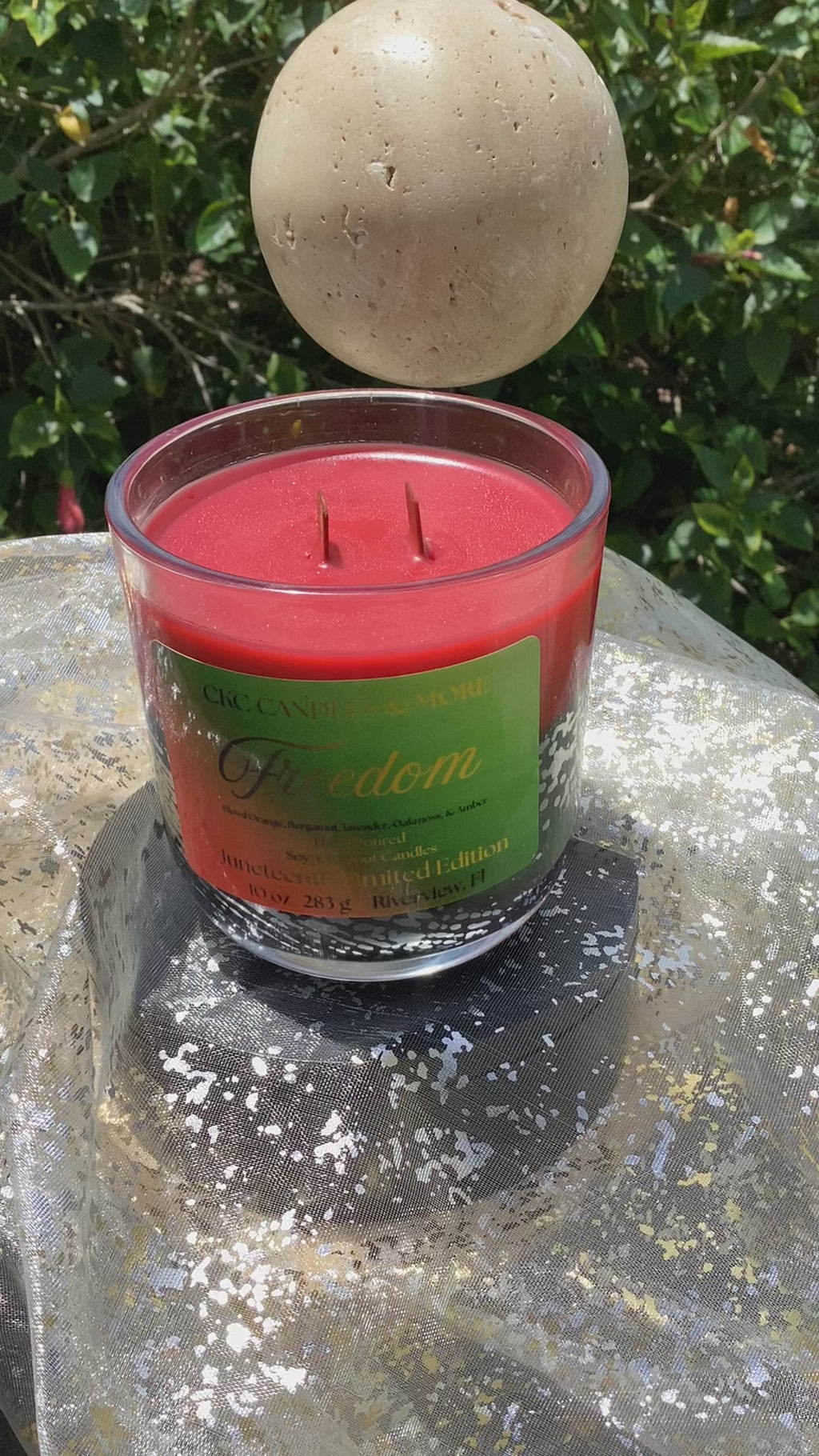 Freedom Juneteenth Candle